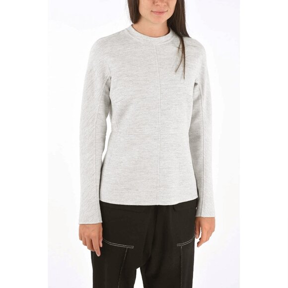 Jil Sander Grey Wool Felt Top, Size 36. Fits a US 4/6 - Picture 10 of 12
